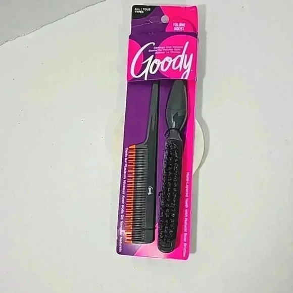 Goody volume boost comb brush set tease grey orange texture smooth hair - Picture 3 of 8